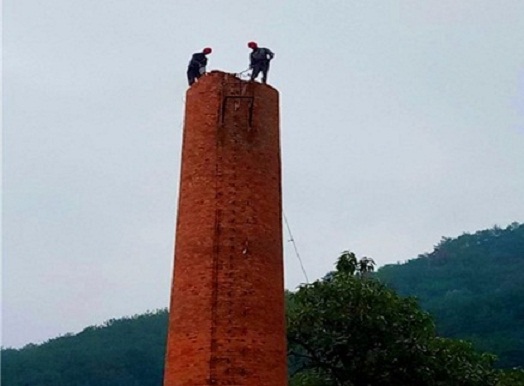 常宁烟囱拆除